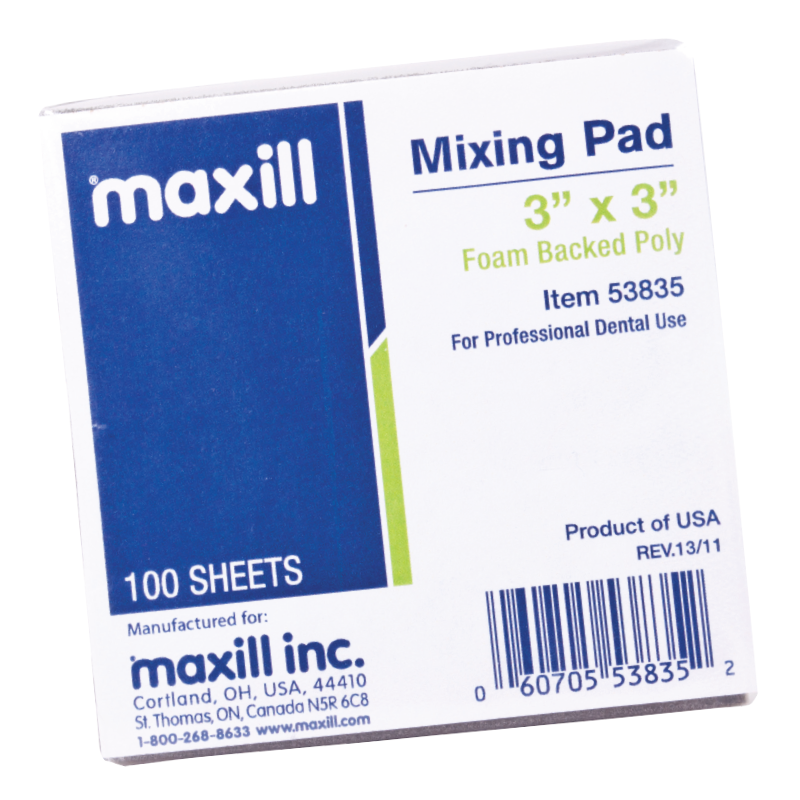 Mixing Pads Foam Backed Poly Independent Dental Supplies