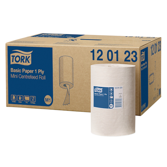 Basic Paper  1 Ply - Mini Centrefeed Roll - M1 (Mini Tork Universal Recycled)