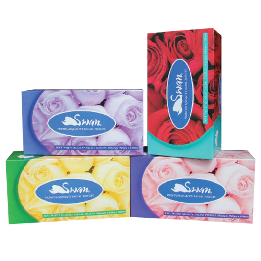 Facial Tissues- Swan - Toilet Tissue and Toilet Paper