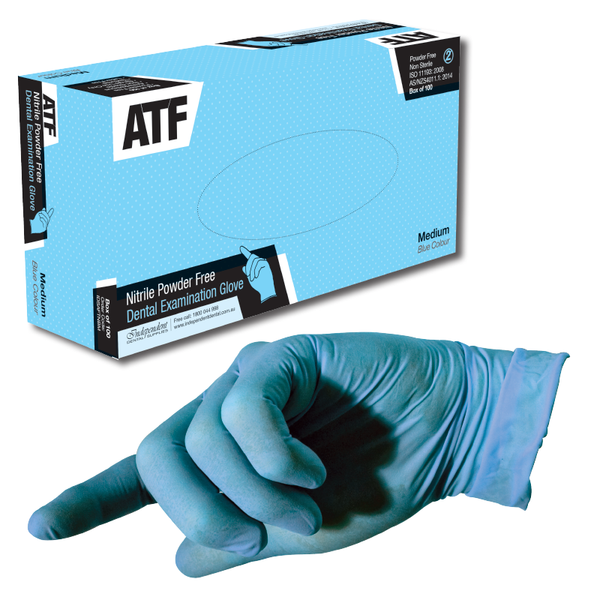 ATF Dental Examination Gloves - Nitrile - Blue **PRICE DROP ...